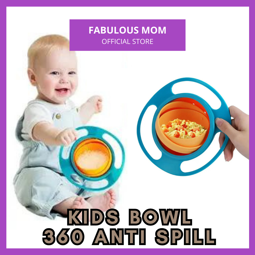 Anti Spill Baby Magic Bowl 360 Rotation For Toddler