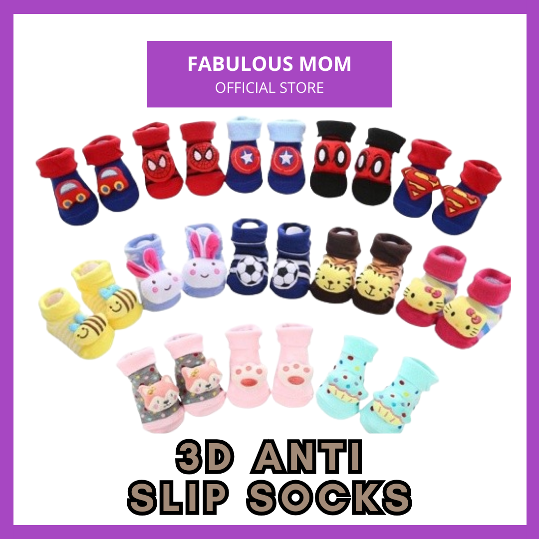 Baby Cute 3D Anti Slip Socks