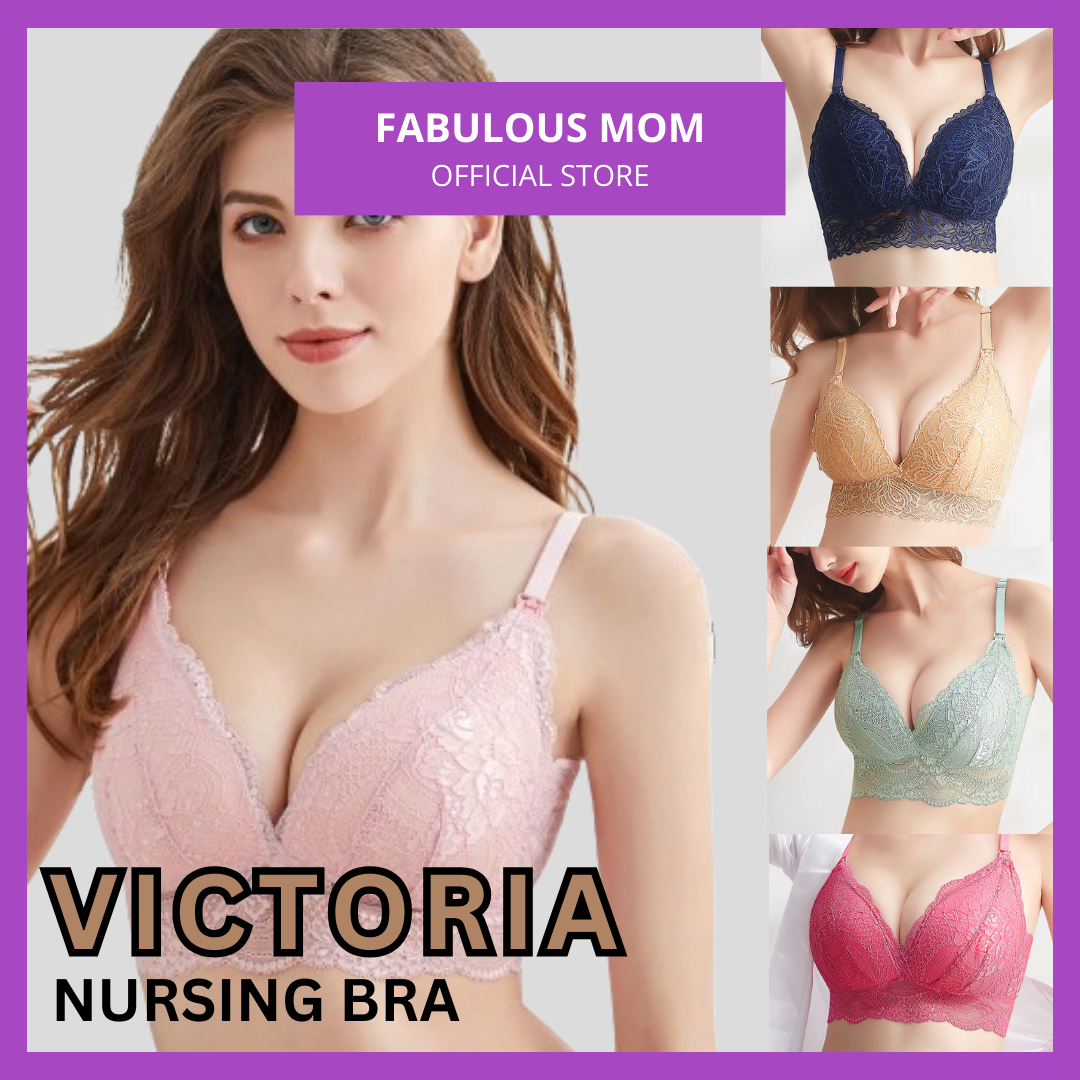 [PROMO] Victoria Premium Lace Nursing Bra V Shape