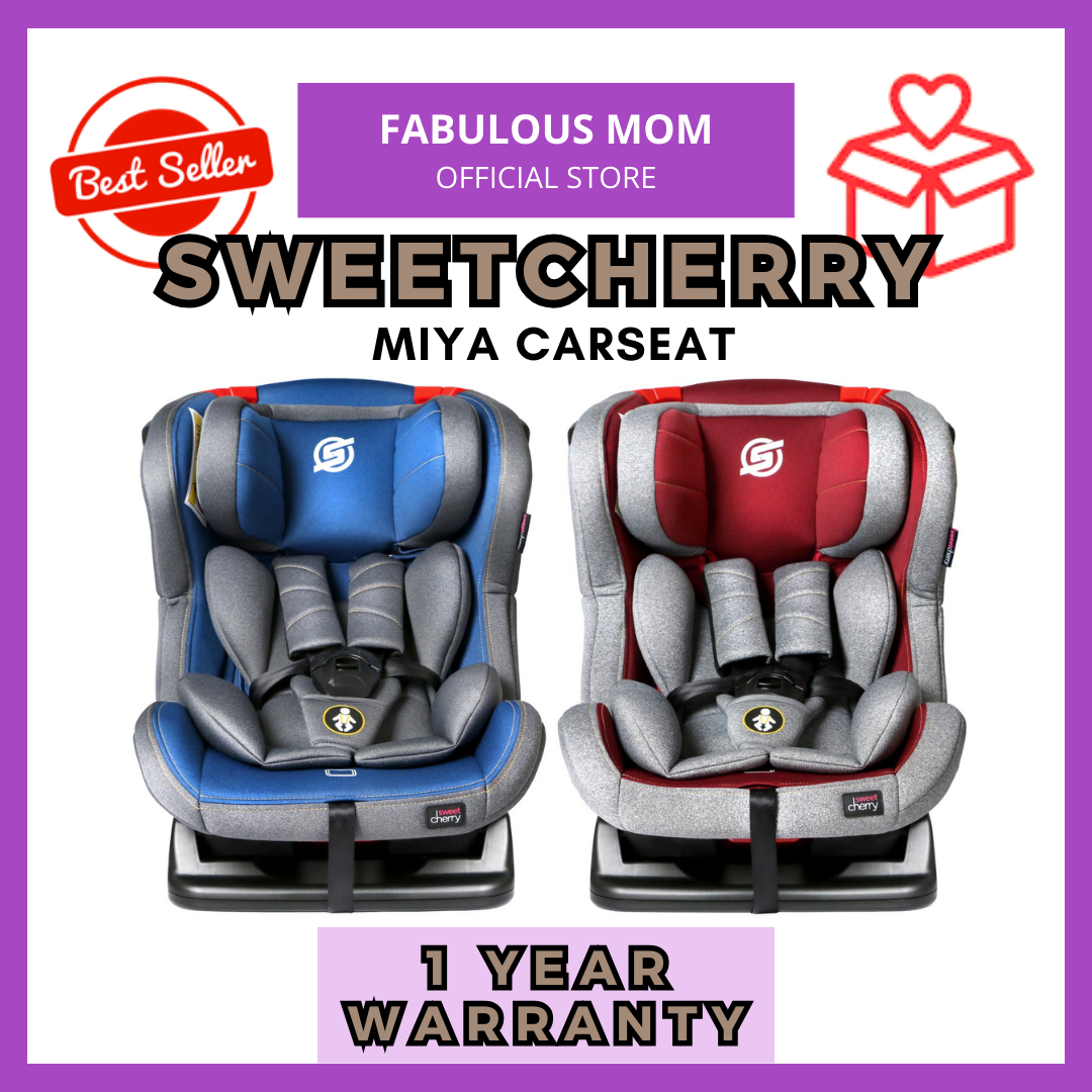 [SWEET CHERRY] Miya Car Seat Newborn To 7 Years Carseat + FREE GIFT BY FABULOUSMOM [1 Year Warranty]