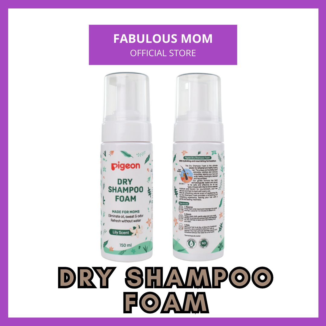 [PIGEON] Dry Shampoo Foam For Mommies Shampu Kering Ibu Mengandung Berpantang