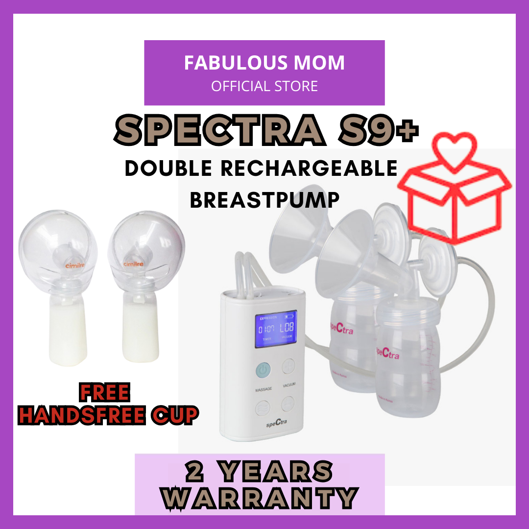 [SPECTRA] 9 Plus Double Rechargeable Breastpump Free Cimilre Handsfree Cup + FREE GIFTS