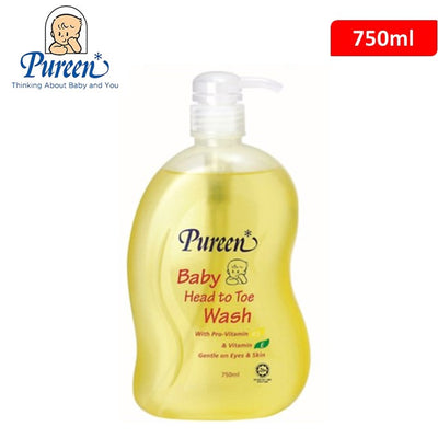Pureen Baby Head To Toe Wash with Pro-Vitamin B5 & Vitamin E