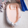 [FABULOUSMOM] Baby Nest Bed With Pillow Full Cotton Portable Travel Bed