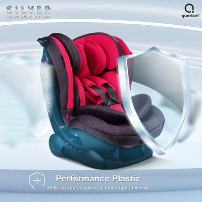 [QUINTON] Silver Safety Car Seat Newborn to 12 Years Carseat Seatbelt + FREE GIFTS BY FABULOUSMOM [3 Years Warranty]
