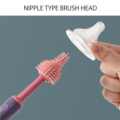 3-in-1 Soft Silicone Bottle Brush