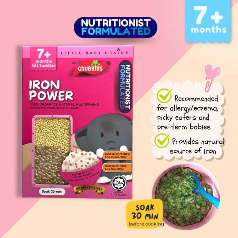 [GNUBKINS] Little Baby Grains 520g - Iron Power (From 7 Months)