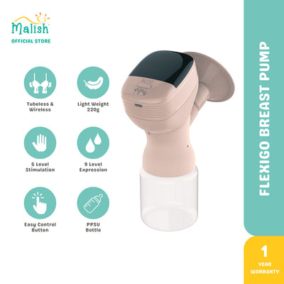 [MALISH] Flexi Go Wireless Rechargeable Breastpump + FREE GIFTS