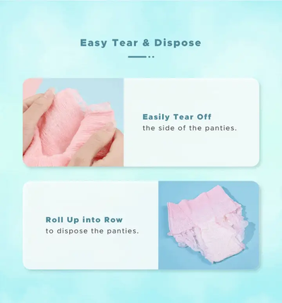 [POOMSOFT/SHAPEE] Mommy Sanitary Pads XL Overnite Confinement Panty with Pad Menstrual Pants