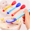 Baby Silicone Fork & Spoon with Heat Temperature Sensor