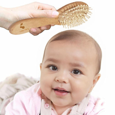 Wooden Baby Hair & Body Brush & Comb