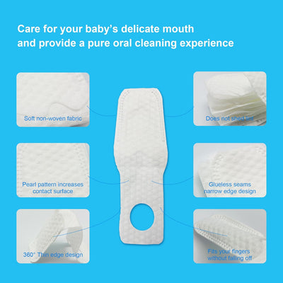 Newborn Oral Mouth Tongue Finger Cleaner 30pcs Pembersih Lidah Baby