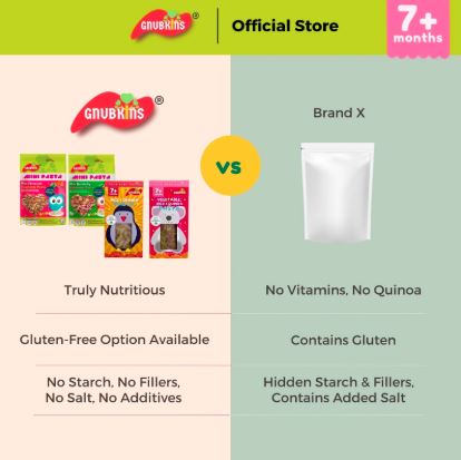 [GNUBKINS] Baby Grains Organic Mini Pasta (7 Months Onwards)