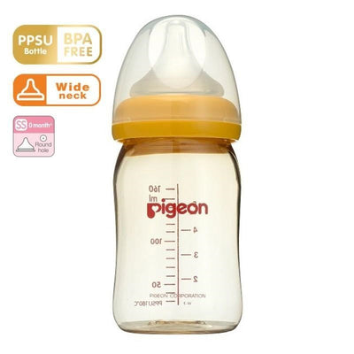 Pigeon Bundle 2pcs PPSU Feeding Bottle  and YUZU Bottle Liquid Cleanser 700ml