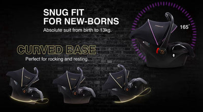[CROLLA] AIR CARRIER SEAT FROM BIRTH TO 13KG + 1 YEAR WARRANTY