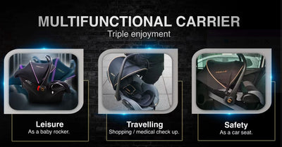[CROLLA] AIR CARRIER SEAT FROM BIRTH TO 13KG + 1 YEAR WARRANTY