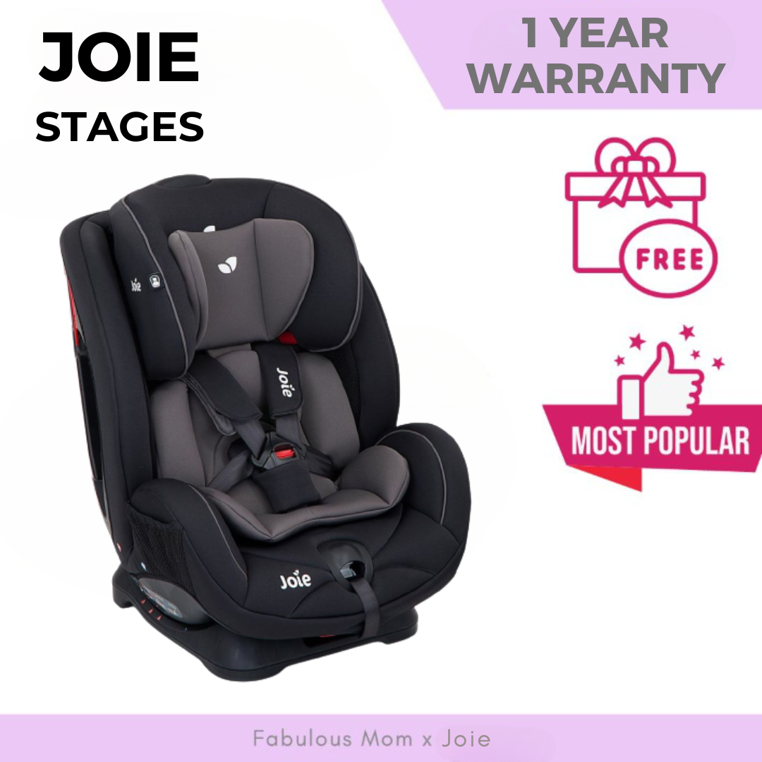 Joie Stages Convertible Car Seat FREE GIFTS (3 TIER TROLLEY OR DRYING RACK)