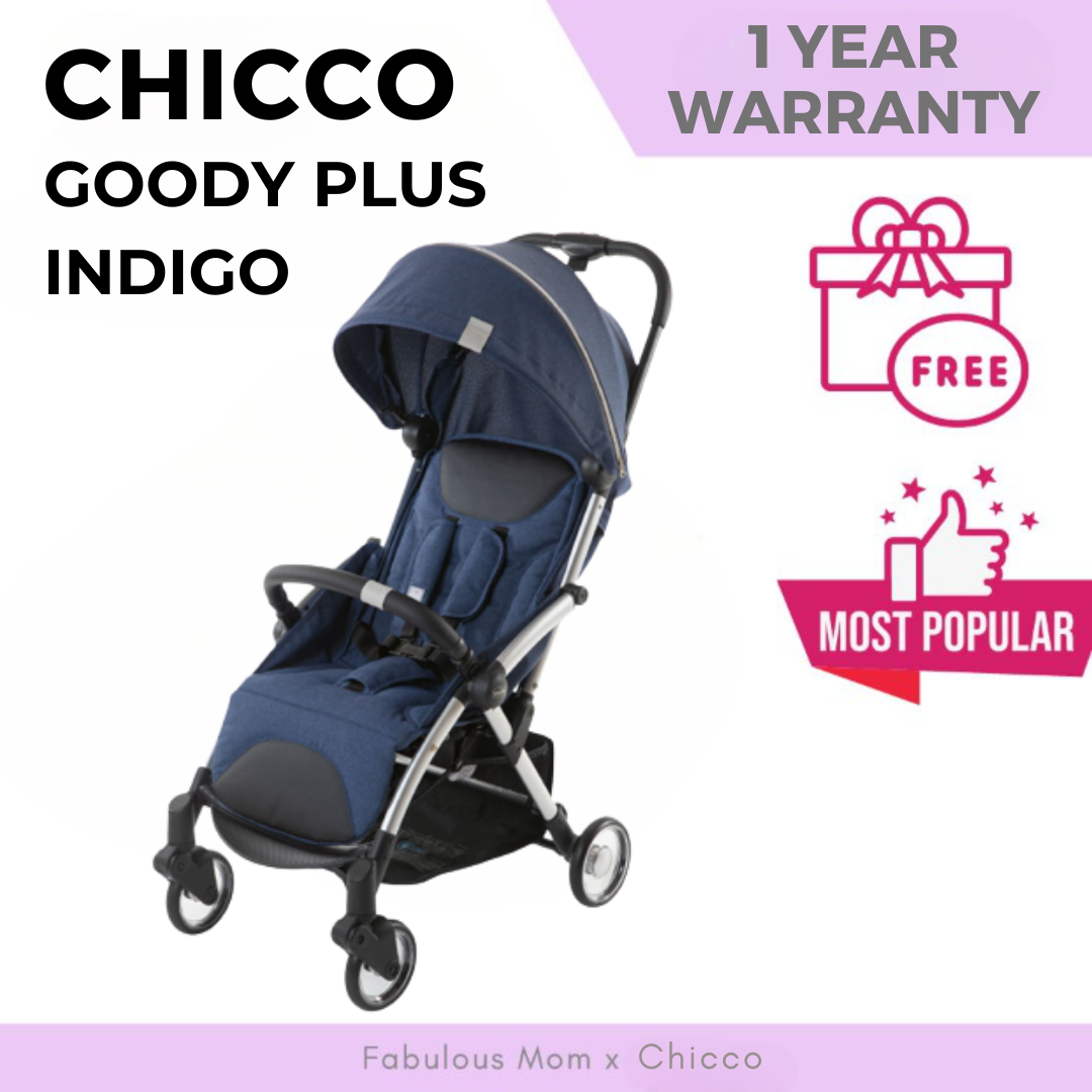 Chicco Goody Plus Stroller + FREE GIFTS (3 TIER DRYING RACK OR CADDY DIAPER ORGANIZER BAG)