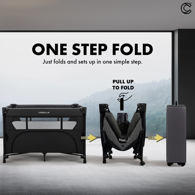 MOTHER'S DAY PROMO[CROLLA] ALLY ONE SIDE SLIDING PLAYPEN (UPGRADE) ONE PULL FOLD + 1 YEAR WARRANTY