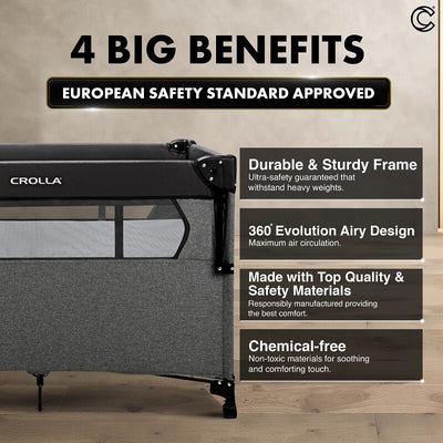 MOTHER'S DAY PROMO[CROLLA] ALLY ONE SIDE SLIDING PLAYPEN (UPGRADE) ONE PULL FOLD + 1 YEAR WARRANTY