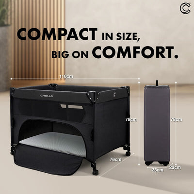 MOTHER'S DAY PROMO[CROLLA] ALLY ONE SIDE SLIDING PLAYPEN (UPGRADE) ONE PULL FOLD + 1 YEAR WARRANTY