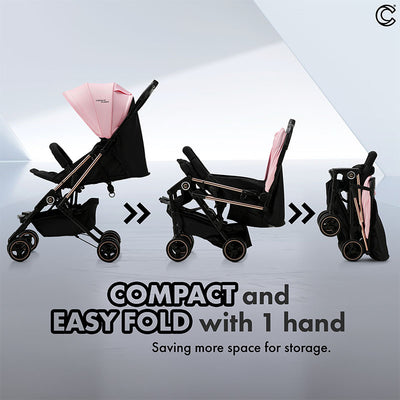 MOTHER'S DAY PROMO[CROLLA] FLEEX ULTRA COMPACT,TRAVEL LIGHT STROLLER FROM NEWBORN TO 15KG + 1 YEAR WARRANTY + FREE BABY TOWEL & STROLLER HOOK
