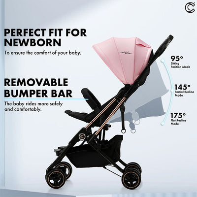MOTHER'S DAY PROMO[CROLLA] FLEEX ULTRA COMPACT,TRAVEL LIGHT STROLLER FROM NEWBORN TO 15KG + 1 YEAR WARRANTY + FREE BABY TOWEL & STROLLER HOOK