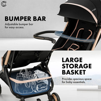 MOTHER'S DAY PROMO[CROLLA] MiiNie ABSOLUTELY MINI STROLLER FROM NEWBORN TO 22KG + 1 YEAR WARRANTY + FREE BABY TOWEL & STROLLER HOOK