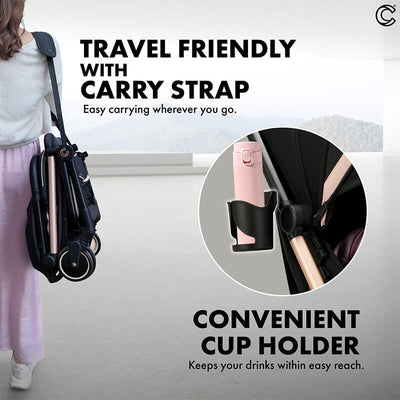 MOTHER'S DAY PROMO[CROLLA] MiiNie ABSOLUTELY MINI STROLLER FROM NEWBORN TO 22KG + 1 YEAR WARRANTY + FREE BABY TOWEL & STROLLER HOOK