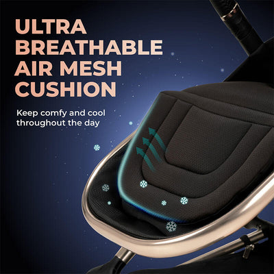 MOTHER'S DAY PROMO[CROLLA] ONE.1 TWO WAYS FACING STROLLER FROM NEWBORN TO 22KG + 1 YEAR WARRANTY + FREE STROLLER PAD & STROLLER HOOK