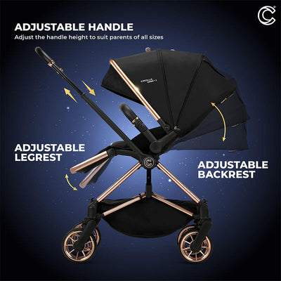 MOTHER'S DAY PROMO[CROLLA] ONE.1 TWO WAYS FACING STROLLER FROM NEWBORN TO 22KG + 1 YEAR WARRANTY + FREE STROLLER PAD & STROLLER HOOK