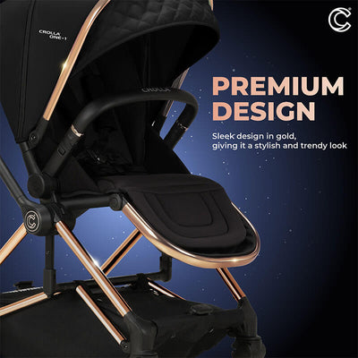 MOTHER'S DAY PROMO[CROLLA] ONE.1 TWO WAYS FACING STROLLER FROM NEWBORN TO 22KG + 1 YEAR WARRANTY + FREE STROLLER PAD & STROLLER HOOK