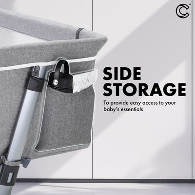 [CROLLA] STELLA BEDSIDE COT NEWBORN TO 9KG + 1 YEAR WARRANTY