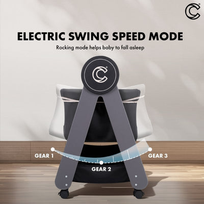 [CROLLA] ZENN BABY ELECTRIC BED SWING CRIB NEWBORN TO 9KG + 1 YEAR WARRANTY
