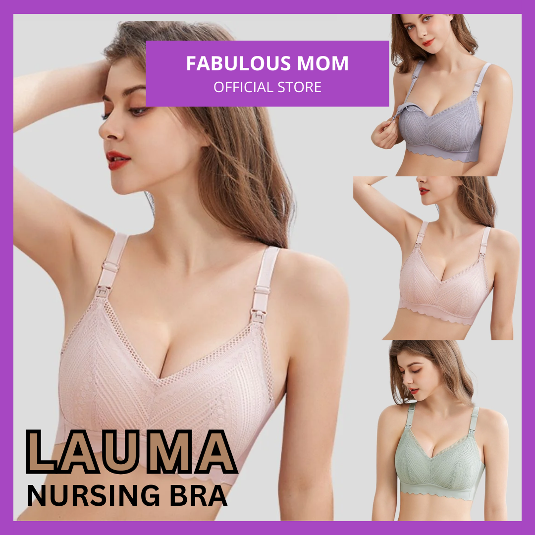 BUY 1 FREE 1 Lauma Lace Lycra Nursing Maternity Bra - Fabulous Mom