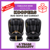 Koopers Duo Isofix Car Seat Newborn To 12 Years Old Carseat [4 Years Warranty]