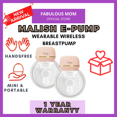 Malish E-Pump Handsfree Breastpump Wearable Wireless Pam Susu Ibu + FREE GIFTS