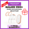 Malish UNO+ Double Rechargeable Breastpump Pump Susu Ibu Double 1 Pair + FREE GIFT