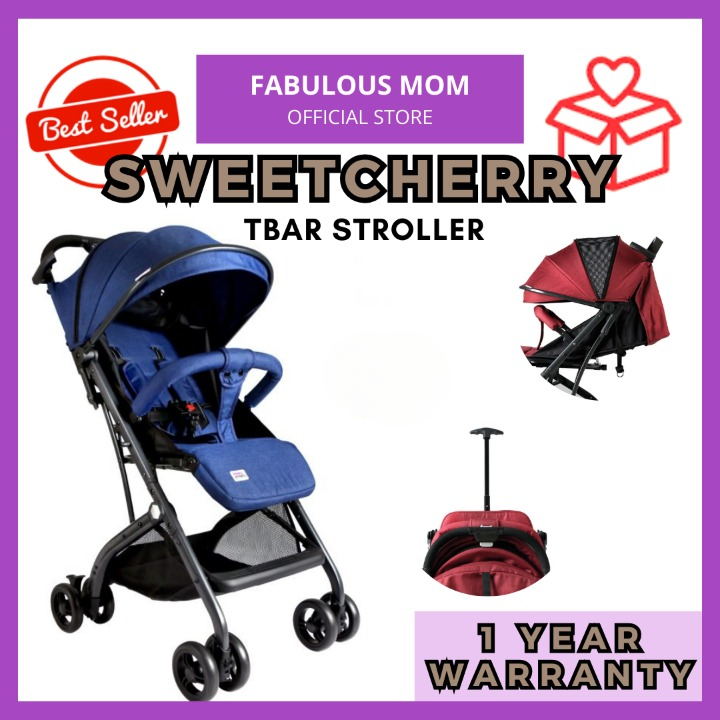 Sweet Cherry T Bar Stroller + FREE GIFT