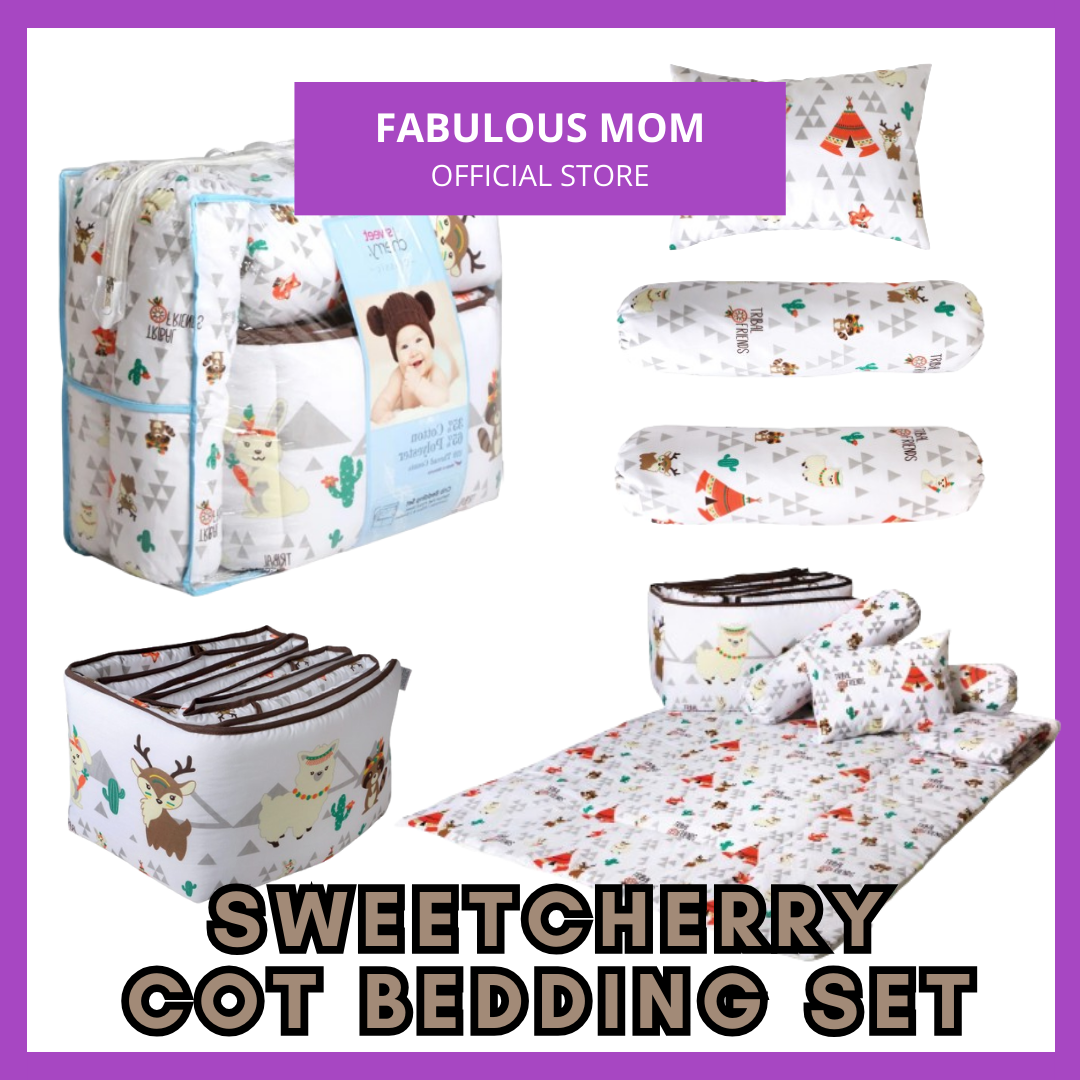 Sweet Cherry Baby Crib Bedding Set