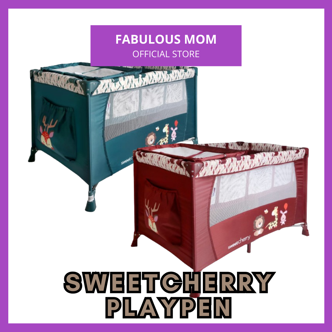 [SWEET CHERRY] Playpen Kids + Mattress