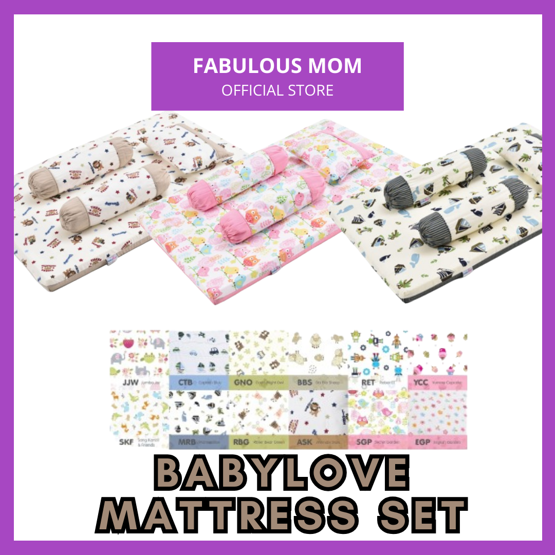 [BABYLOVE] Mattress Premium Set 4 in 1 Pillow Bolsters