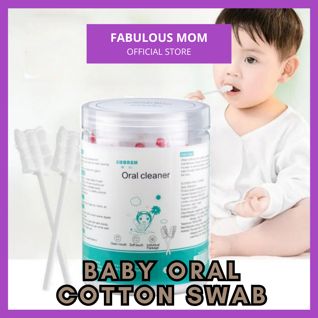 Baby Cotton Swab Mouth Tongue Cleaner Oral Cleaner