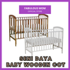 [SENI DAYA] Baby Wooden Cot 4-in-1 Convertible Cot Set Kayu Katil Bayi SDB983 SCB982