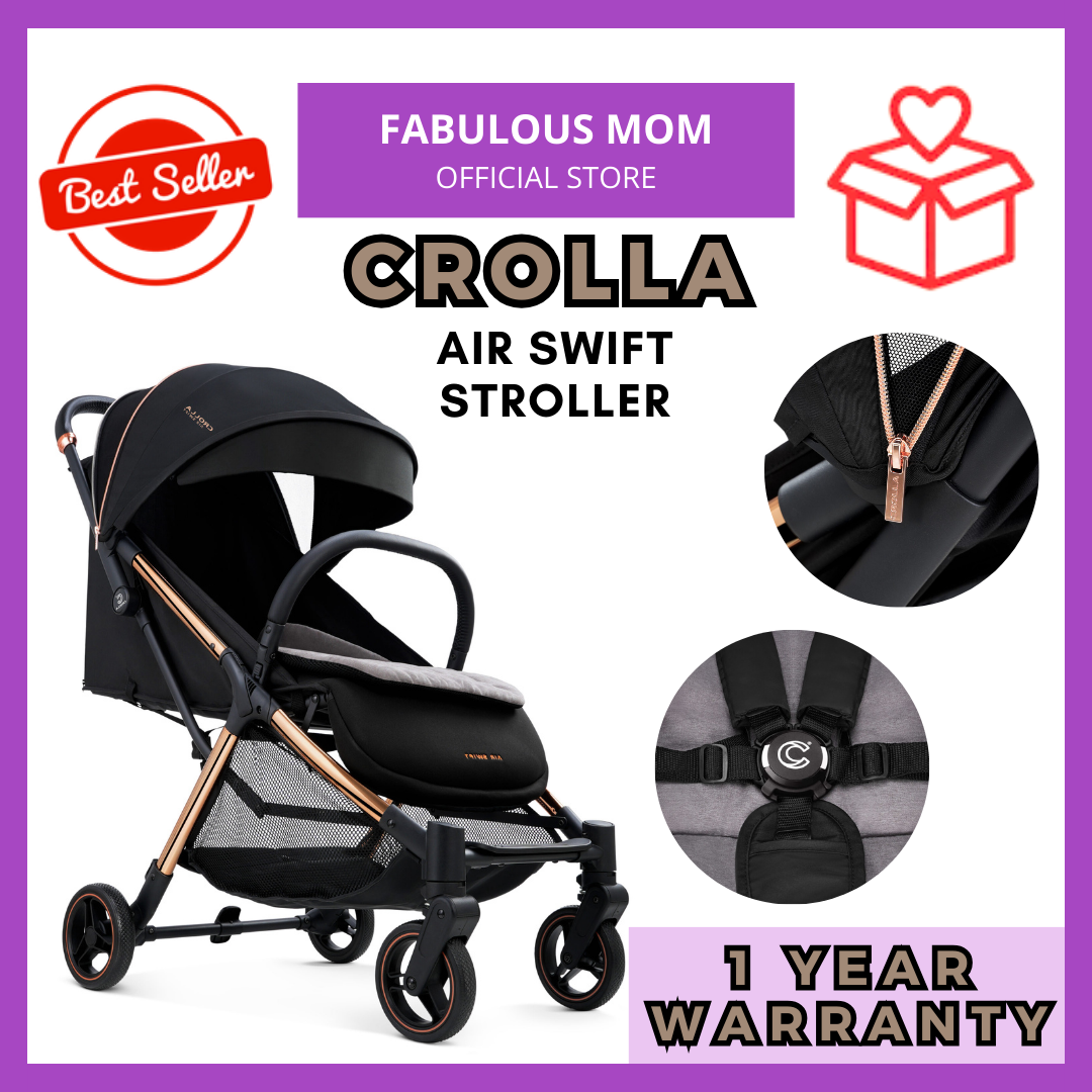 [CROLLA] Premium Air Swift Baby Stroller Newborn to 22kg