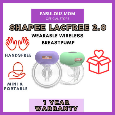 PROMO Shapee LacFree Wearable Breast Pump 2.0 + DOUBLE FREE GIFTS