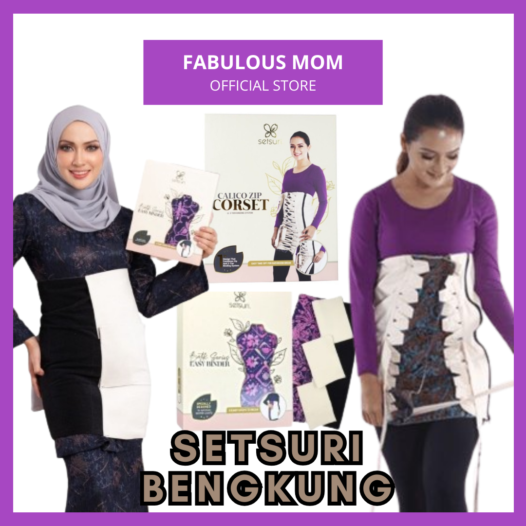 [SETSURI] Bengkung Ibu Modern Binder Girdle Zip Strap Bertali