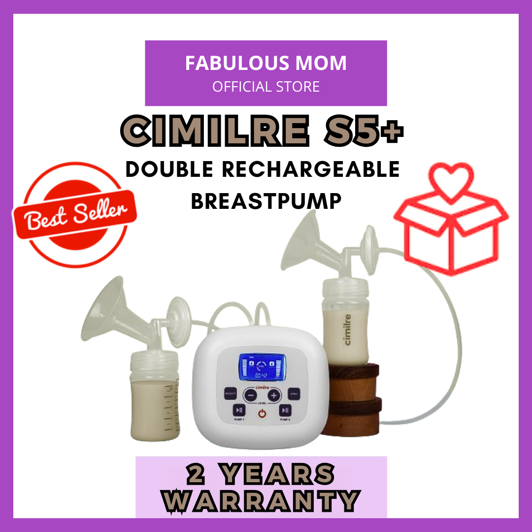 Cimilre S5 Plus Hospital Grade Double Rechargeable Electric Breast Pump + FREE GIFTS