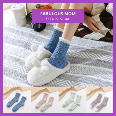 Confinement Maternity Fluffy Socks Stokin Pantang Ibu