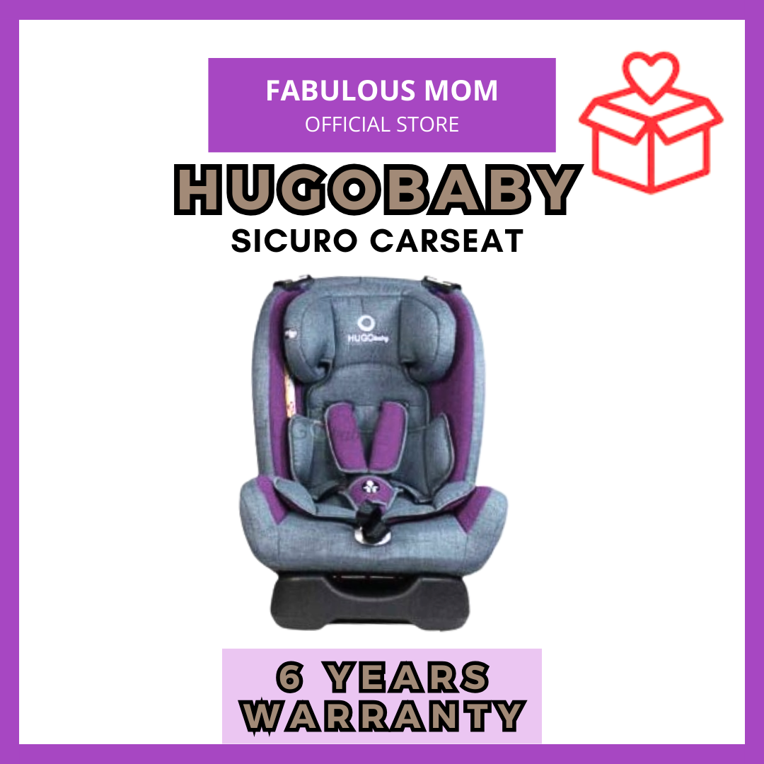 [HUGOBABY] Sicuro Convertible Car Seat Newborn To 12 Years Carseat + FREE GIFTS BY FABULOUS MOM [6 Years Warranty]